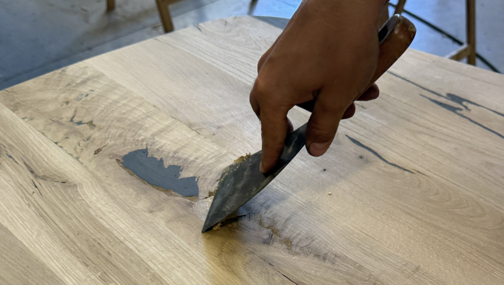 Fibre+ aangebracht door meubelmaker
